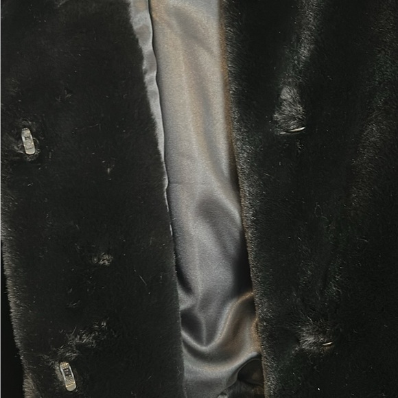 Calvin Klein black Faux Fur Jacket/capelet - Picture 4 of 8